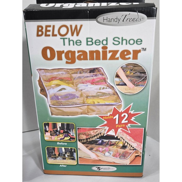 Closet Max Closet Organizer 6 shelves & Below Bed Shoe Organizer Lot of 2 NIB - Picture 4 of 5